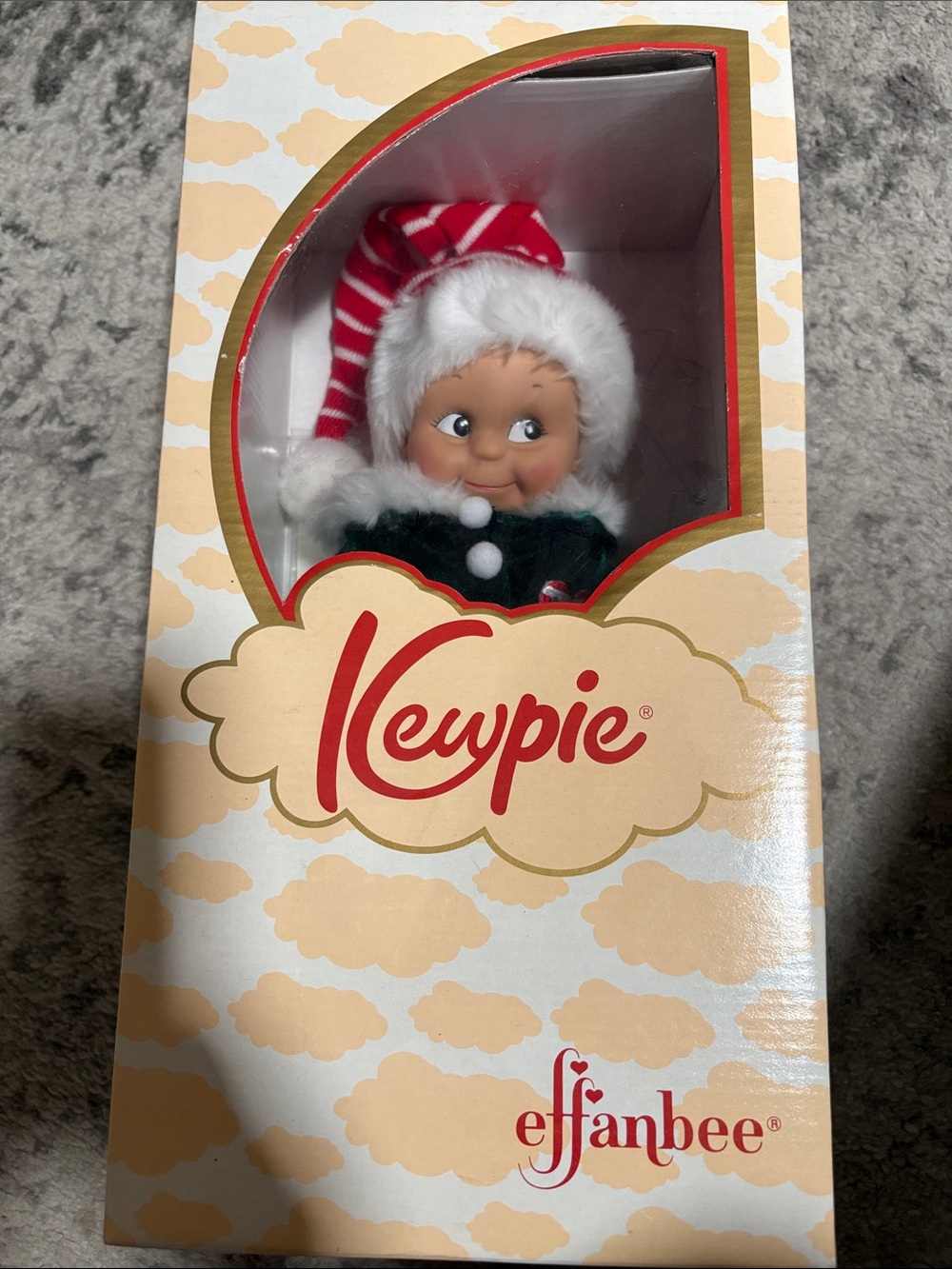Effanbee Kewpie Holiday Doll in Red & Green